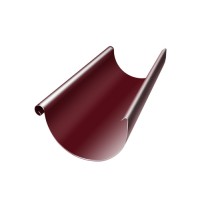 Желоб полукруглый GL PU 125 мм 3 м RAL 3005 красное вино