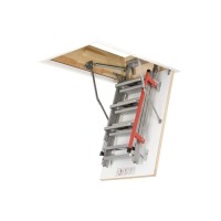 Лестница чердачная складная FAKRO LML Lux 92х130/305 (металлическая, с телескопическими наконечниками до 10см)