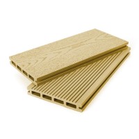 Террасная доска ДПК Grand Line 140мм вельвет и тиснение под дерево золотой 4м (БШТ)