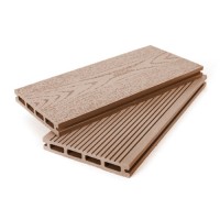 Террасная доска ДПК Grand Line 140мм вельвет и тиснение под дерево какао 3м (БШТ)