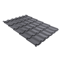 Профиль волновой "Модерн" ("Modern") 0,45 ПЭ RAL 7004 сигнальный серый