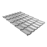 Профиль волновой "Модерн" ("Modern") 0,45 ПЭ RAL 9003 сигнальный белый