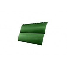 Сайдинг Блок-хаус 0,390 Grand Line 0,45 PE RAL 6002 лиственно-зеленый