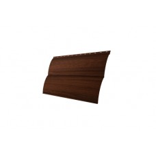 Сайдинг Блок-хаус 0,390 Grand Line 0,45 Print Elite Choco Wood TwinColor