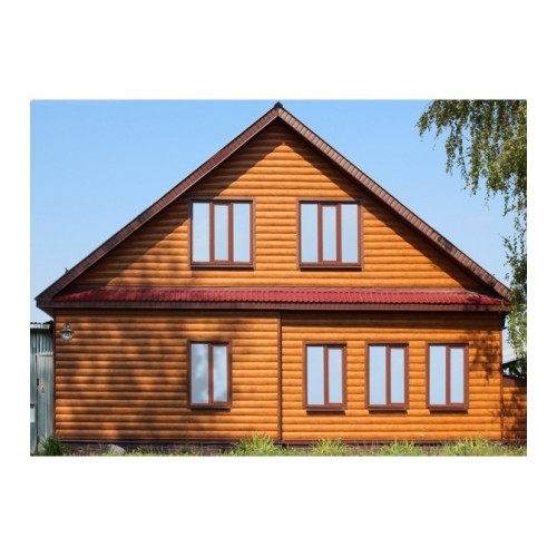 Блок-хаус новый Grand Line 0,45 ПЭ с пленкой RAL 1014 слоновая кость