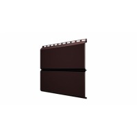 Сайдинг металлический ЭкоБрус Grand Line 0,45 Drap RAL 8017 шоколад