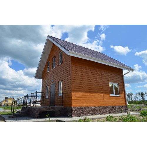 ЭкоБрус Grand Line 0,45 Принт Элит с пленкой Золотой дуб TwinColor