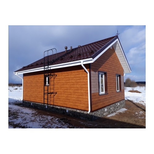 ЭкоБрус Grand Line 0,45 Принт Элит с пленкой Золотой дуб TwinColor