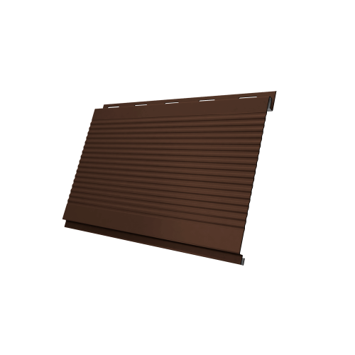 Вертикаль 0,2 gofr 0,5 Satin с пленкой RAL 8017 шоколад