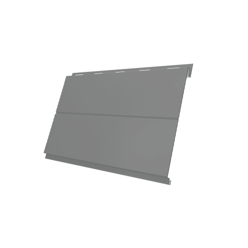 Вертикаль 0,2 line 0,5 Satin с пленкой RAL 9006 бело-алюминиевый