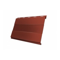 Вертикаль проф Grand Line 0,45 Drap с пленкой RAL 8004 терракота