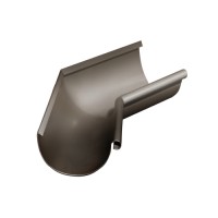 Угол желоба внутренний Grand Line ПУ 135гр 125мм RR 32 темно-коричневый