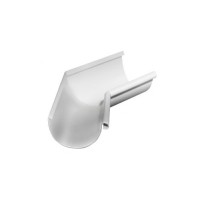 Угол желоба внутренний Grand Line ПУ 135гр 150мм RAL 9003 сигнальный белый