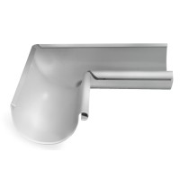 Угол желоба внутренний Grand Line ПУ 90гр 150мм RAL 9003 сигнальный белый