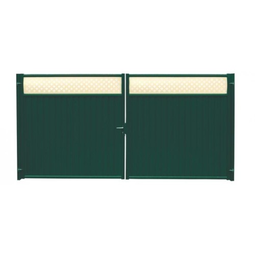 Ворота Estet Plus 2,4х3,6 RAL 6005/1014