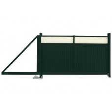 Ворота откатные Estet Plus 2,0х3,5 RAL 6005/1014