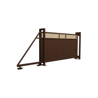 Ворота откатные Estet Plus 2,4х4,5 RAL 8017/1014