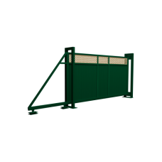 Ворота откатные Estet Plus 2,0х4,5 RAL 6005/1014