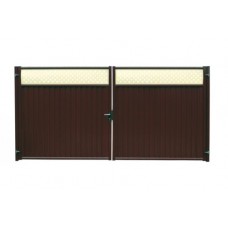 Ворота Estet Plus 2,4х3,6 RAL 8017/1014