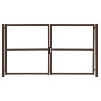 Ворота Colority цинк с замком 1,5х3,5 RAL 8017