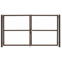 Ворота Colority цинк с замком 2,0х3,5 RAL 8017