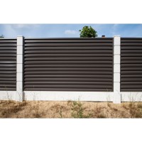 Ламель забора жалюзи Милан Grand Line 0,45 Drap СТ RR 32 темно-коричневый