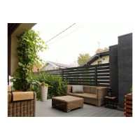 Ламель обратная 150 забора жалюзи Техас Grand Line 0,45 ПЭ RAL 7024 мокрый асфальт