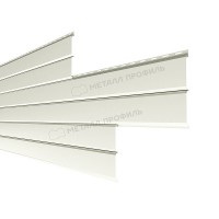 Сайдинг МеталлПрофиль Lбрус-XL-Н-14х335 (ПЭ-01-9002-0.45)