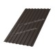 Профилированный лист МеталлПрофиль МП-20х1100-A (VALORI-20-DarkBrown-0,5)