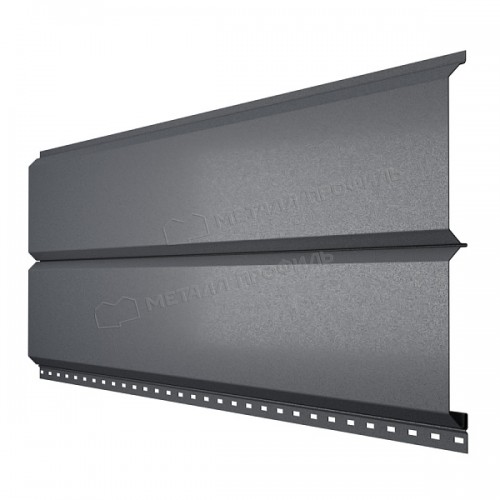 Сайдинг МеталлПрофиль МЕТАЛЛ ПРОФИЛЬ Lбрус-15х240 (PureTech_Mat-20-7024-0.5)