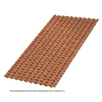 Профилированный лист МеталлПрофиль С-21x1000-B (ECOSTEEL-01-Кирпич-0,5)