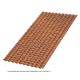Профилированный лист МеталлПрофиль С-21x1000-B (ECOSTEEL-01-Кирпич-0,5)