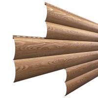 Сайдинг МеталлПрофиль Woodstock-Т-28х330 (ECOSTEEL_T-01-Кедр-0.5)
