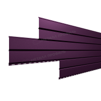 Сайдинг МеталлПрофиль Lбрус-15х240 (VALORI-20-Violet-0.5)