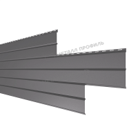 Сайдинг МеталлПрофиль Lбрус-XL-14х335 (VALORI-20-Grey-0.5)