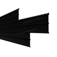 Сайдинг МеталлПрофиль Lбрус-XL-В-14х335 (PURMAN-20-9005-0.5)