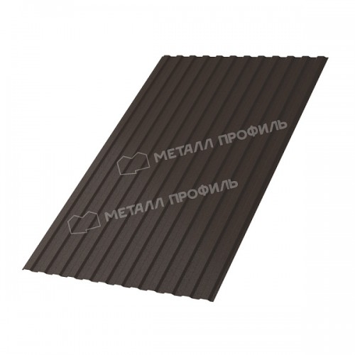 Профилированный лист МеталлПрофиль МП-10х1100-A (VALORI-20-DarkBrown-0,5)