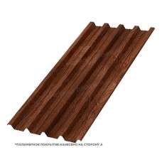 Профилированный лист МеталлПрофиль Н-60x845-A (ECOSTEEL-01-МореныйДуб-0,5)