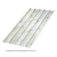 Профилированный лист МеталлПрофиль МП-35х1035-B (ECOSTEEL_MA-01-Беленый Дуб-0,5)