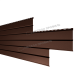 Сайдинг МеталлПрофиль Lбрус-XL-14х335 (VALORI-20-Brown-0.5)