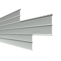 Сайдинг МеталлПрофиль Lбрус-XL-В-14х335 (ПЭ-01-9006-0.45)