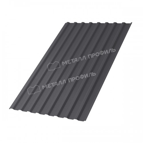 Профилированный лист МеталлПрофиль МП-20x1100-B (VALORI-20-Grey-0,5)