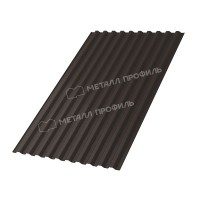Профилированный лист МеталлПрофиль С-21х1000-B (VALORI-20-DarkBrown-0,5)