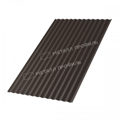Профилированный лист МеталлПрофиль МП-18х1100-B (VALORI-20-DarkBrown-0,5)