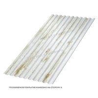 Профилированный лист МеталлПрофиль С-21x1000-A (ECOSTEEL_MA-01-Беленый Дуб-0,5)