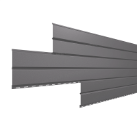Сайдинг МеталлПрофиль Lбрус-15х240 (VALORI-20-Grey-0.5)