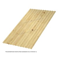 Профилированный лист МеталлПрофиль МП-18x1100-A (ECOSTEEL_MA-01-Сосна-0,5)