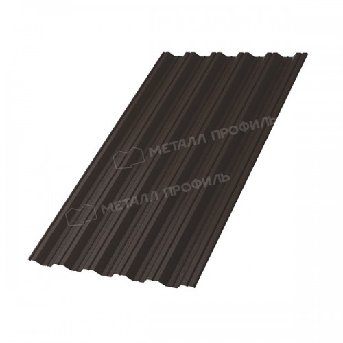 Профилированный лист МеталлПрофиль НС-35х1000-A (VALORI-20-DarkBrown-0,5)