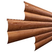 Сайдинг МеталлПрофиль Woodstock-Т-28х330 (ECOSTEEL_T-01-ЗолотойДуб-0.5)