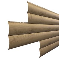 Сайдинг МеталлПрофиль Woodstock-Н-28х330 (ECOSTEEL_MA-01-Сосна-0.5)